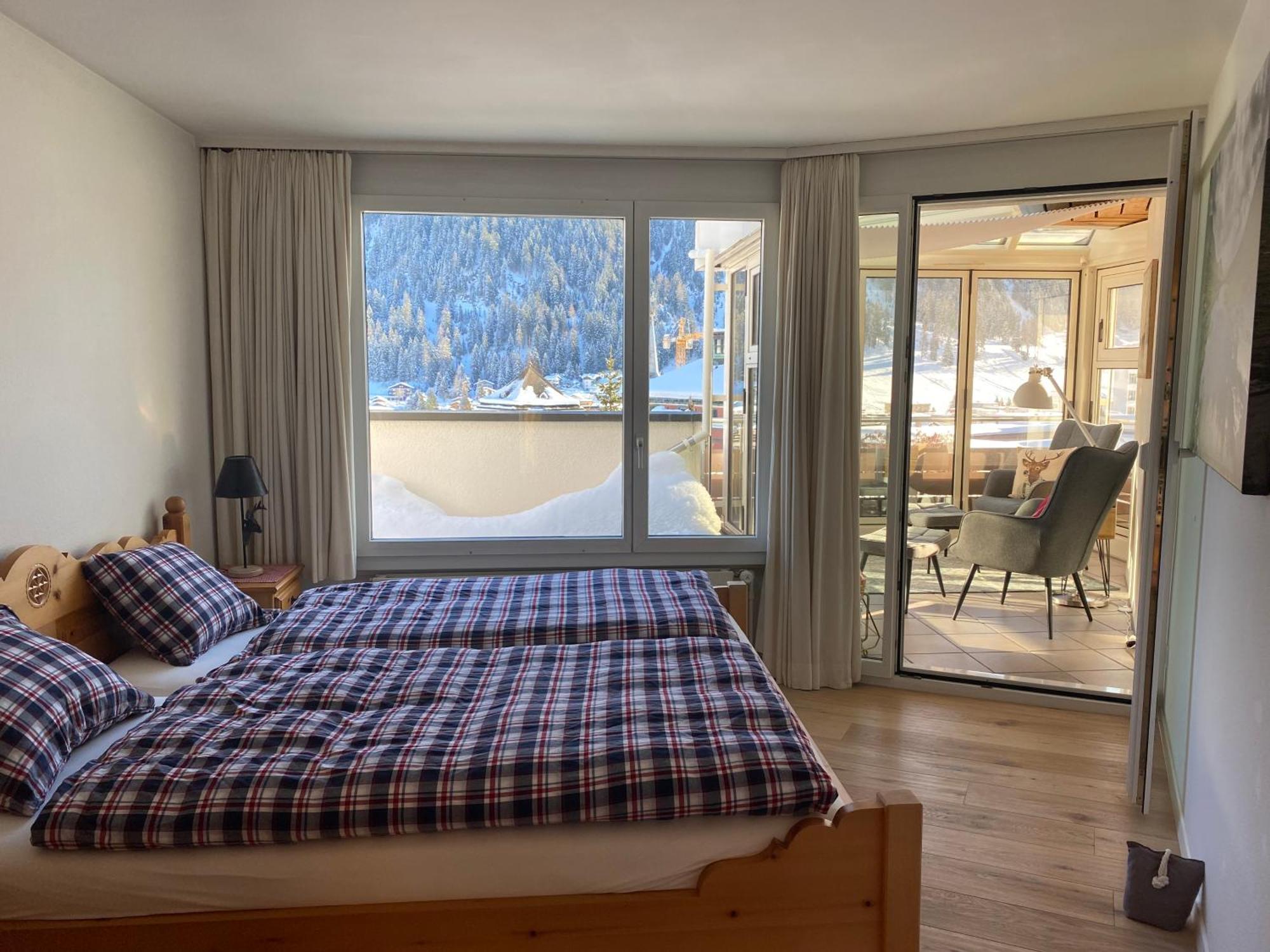 Wef Apartment Mit Weitsicht Davos Extérieur photo