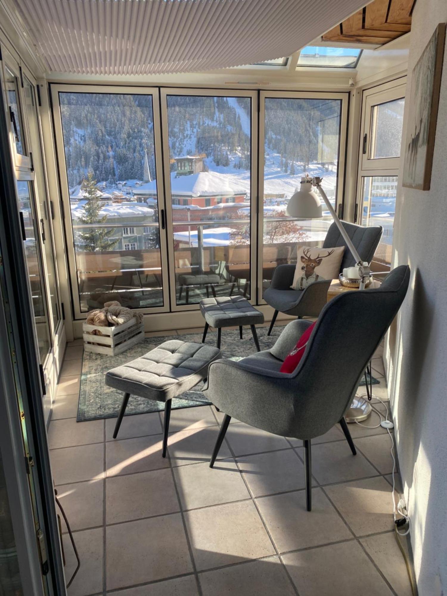 Wef Apartment Mit Weitsicht Davos Extérieur photo